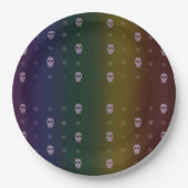 Rainbow Skulls Paper Bord (Voorkant)