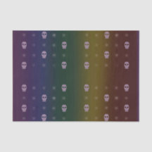 Rainbow Skulls Weefselpapier