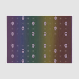 Rainbow Skulls Weefselpapier Tissuepapier