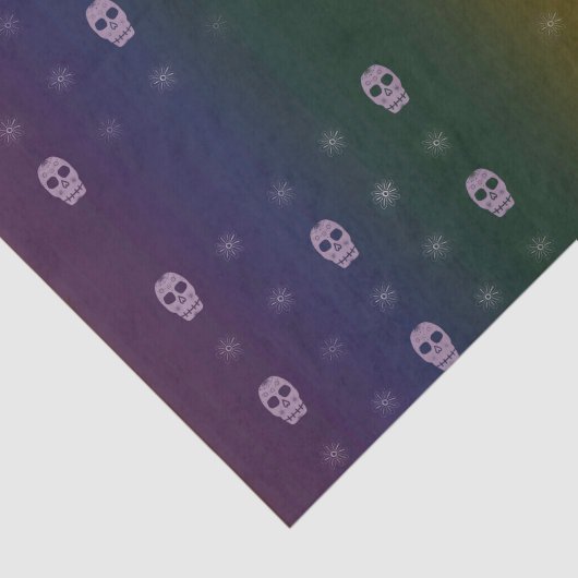 Rainbow Skulls Weefselpapier Tissuepapier (Detail)