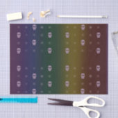 Rainbow Skulls Weefselpapier Tissuepapier (Craft)