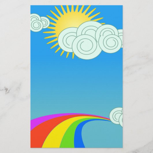 RAINBOW SKY BRIEFPAPIER (Voorkant)