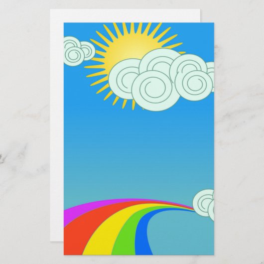 RAINBOW SKY BRIEFPAPIER (Voorkant / Achterkant)