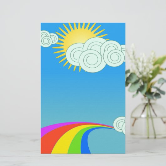 RAINBOW SKY BRIEFPAPIER (Staand voorkant)