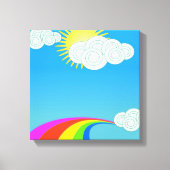 RAINBOW SKY CANVAS AFDRUK (Voorkant)