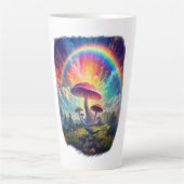 Rainbow Sky Mushroom Latte Mok (Voorkant)