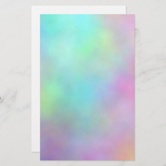Rainbow Sky Stationery Briefpapier (Voorkant / Achterkant)