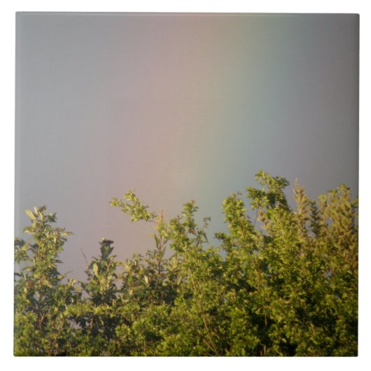 Rainbow Sky Tile Tegeltje (Voorkant)