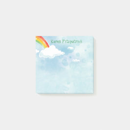 Rainbow Sky toevoegen naam 3x3 Post-it® Notes