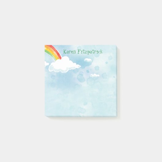 Rainbow Sky toevoegen naam 3x3 Post-it® Notes (Voorkant)