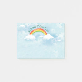 Rainbow Sky toevoegen naam 4x3 Post-it® Notes
