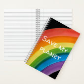 RAINBOW Sla mijn planeet (aanpasbaar) Notitieboek (Binnen)