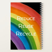 RAINBOW Sla mijn planeet (aanpasbaar) Notitieboek (Achterkant)