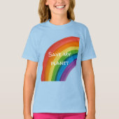 RAINBOW Sla mijn planeet (aanpasbaar) T-shirt (Voorkant)