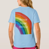RAINBOW Sla mijn planeet (aanpasbaar) T-shirt (Achterkant)