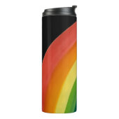 RAINBOW Sla mijn planeet (aanpasbaar) Thermosbeker (Gedraaid links)