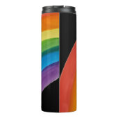 RAINBOW Sla mijn planeet (aanpasbaar) Thermosbeker (Achterkant)