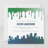 Rainbow slibparty-uitnodiging (Achterkant)