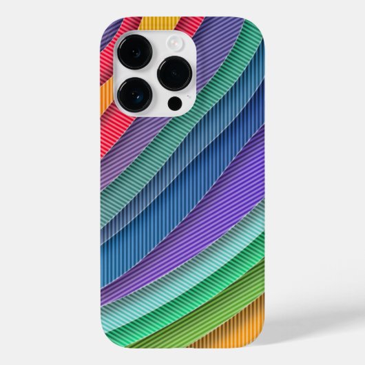 Rainbow Slice Pattern Boho Case-Mate iPhone Case (Achterkant)
