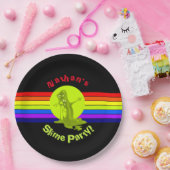 Rainbow Slime Birthday Party Papieren Bordje (Feest)