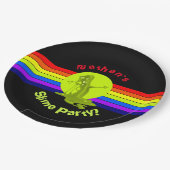 Rainbow Slime Birthday Party Papieren Bordje (Gekanteld)