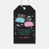 Rainbow Slumber Party Sluepover Dank u wel Cadeaulabel (Voorkant)