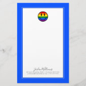 Rainbow Smiley Face Briefpapier (Voorkant)