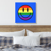 Rainbow Smiley Face Canvas Afdruk (Insitu (Slaapkamer))
