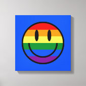 Rainbow Smiley Face Canvas Afdruk (Voorkant)