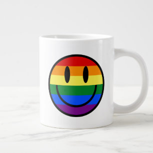 Rainbow Smiley Face Grote Koffiekop