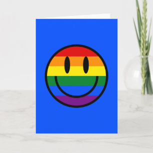 Rainbow Smiley Face Kaart
