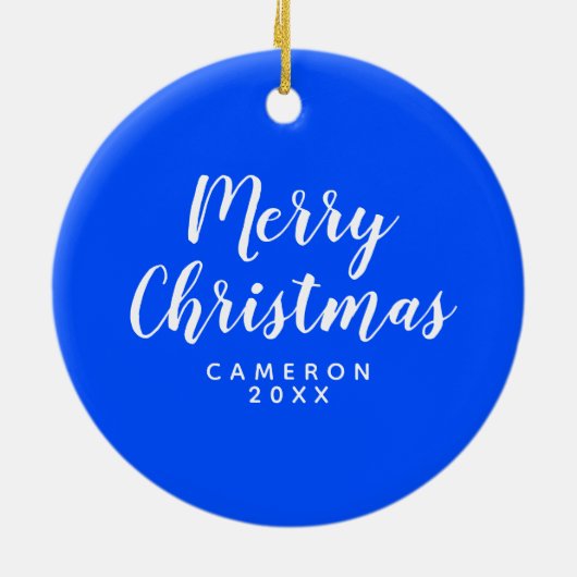 Rainbow Smiley Face Keramisch Ornament (Achterkant)