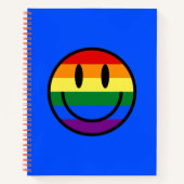 Rainbow Smiley Face Notitieboek (Voorkant)
