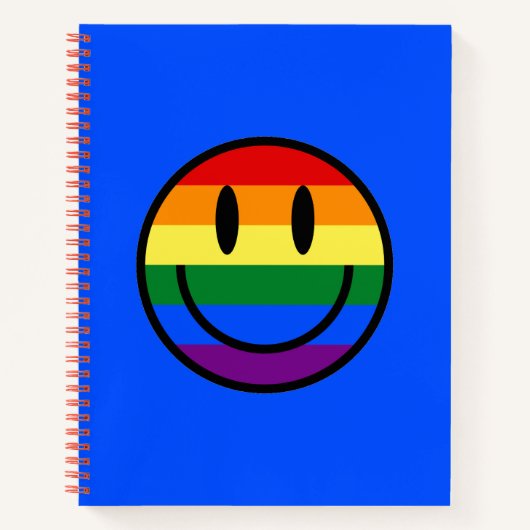 Rainbow Smiley Face Notitieboek (Voorkant)