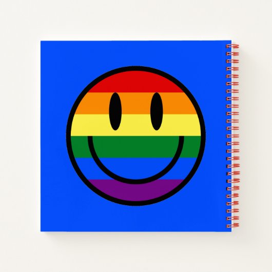 Rainbow Smiley Face Notitieboek (Achterkant)