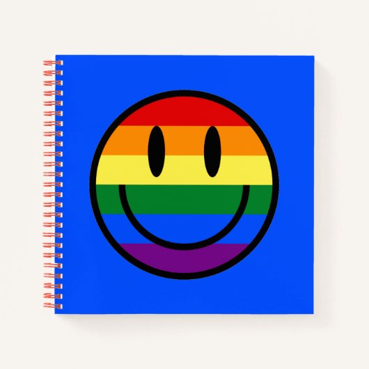 Rainbow Smiley Face Notitieboek (Voorkant)