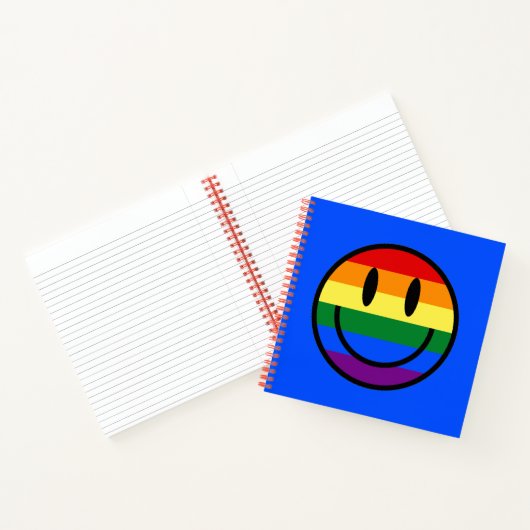 Rainbow Smiley Face Notitieboek (Binnen)