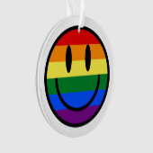 Rainbow Smiley Face Ornament (voorkant)