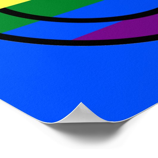 Rainbow Smiley Face Poster (Hoek)