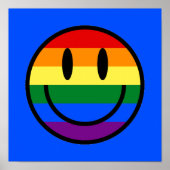 Rainbow Smiley Face Poster (Voorkant)