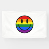 Rainbow Smiley Face Spandoek (Horizontaal)