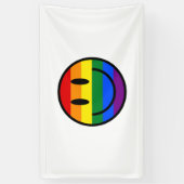 Rainbow Smiley Face Spandoek (Verticaal)