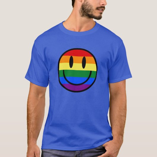 Rainbow Smiley Face T-shirt (Voorkant)