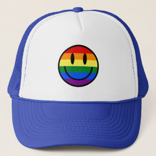 Rainbow Smiley Face Trucker Pet