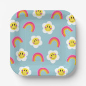 Rainbow Smiley Paper Bord (Voorkant)