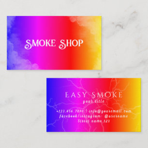 Rainbow Smoke Shop Vape Zakelijke Visitekaart Visitekaartje