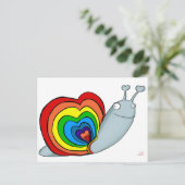 RAINBOW SNAIL AVAL BRIEFKAART (Staand voorkant)