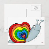 RAINBOW SNAIL AVAL BRIEFKAART (Voorkant / Achterkant)