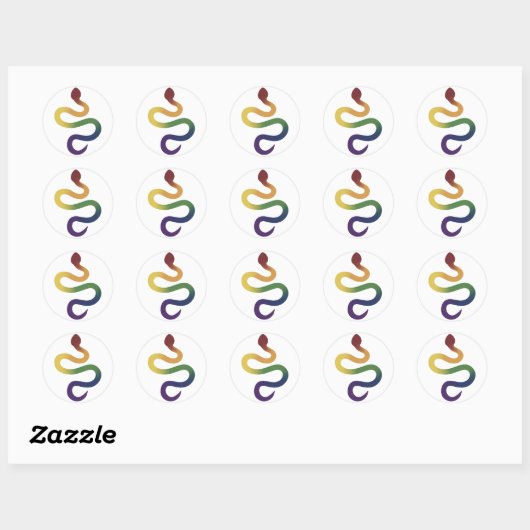 Rainbow Snake Gradient Sticker (Vel)