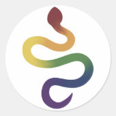 Rainbow Snake Gradient Sticker (Voorkant)